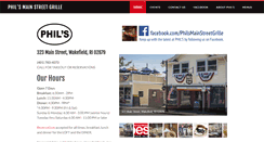 Desktop Screenshot of philsmainstreetgrille.com